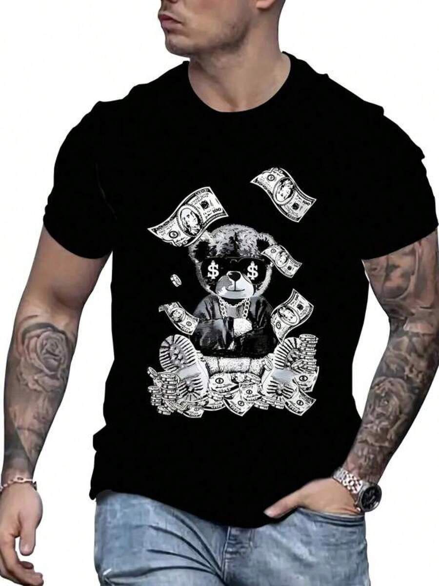 Men Outdoor Tees & Tanks - Black - View 1