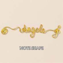 1pc Personalized Aluminium Bookmark,Customize Text,Personalised And Customised Colourful Aluminium Wire Name Bookmarks A Chic Name Bookmark A Unique Shape The Perfect Gift The Perfect Gift For Book Lovers,Personalized Name Gift, Gift For Teacher, Book Lovers Gift, Book Nerd - Multicolor - View 9