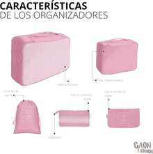 ¡RecomendadoSet De 7 Bolsas Organizadoras Para Equipaje De Gran Capacidad (rosa)- # 17006002361703010502 # ¡Top de Temporada - Menta - Ver 5
