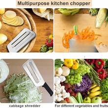 1pcs Cabbage Salad Chopper, Cabbage Slicer Chopper, -Double-Layer Cabbage Chopper, Onion Chopperaterfall Effect - 黑色 - 查看 3