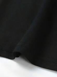 1 Pcs Frozen Jotunheim Mountain Peaks Norse Mythology Fantasy Landscape Women's Plus Size T-Shirt Novelty 100% Polyester Shirt Casual Crew Neck Top 220g Oversized Graphic Short Sleeve Tee - 黑色 - 查看 5