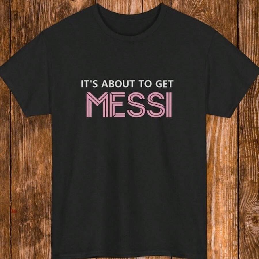 Messis  Fan T-Shirt_ Soccer Hero Legend Tee - 黑色 - 查看 1
