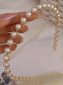 2026 Nuova fascia per capelli con perle per donne, fascia per lavare il viso estiva, accessori per capelli - Multicolore - Visualizzare 2