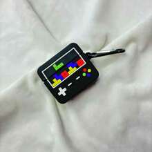 Liquid Silicone Protective Case Compatible With Apple Pro 2nd Generation Wireless Bluetooth Earphones, Retro Game Console Design, Creative And Elegant - Black - View 6