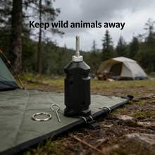 Reusable 360° Perimeter Trip Wire Alarm | Early Warning Security For Camping & Outdoor Use - Black - View 4