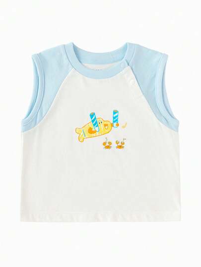 Balabala Young Boy Sleeveless Tank Top, Infant Summer Wear, Lightweight & Design 2026