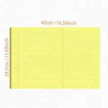 Cuaderno de gran capacidad, adecuado para mapas mentales, aprendizaje y uso en el campus - Papel de escritura resistente al sangrado por ambos lados, con encuadernación suave y fácil de desprender, diseño de encuadernación gruesa, adecuado para notas de clase, práctica de matemáticas, planificadores y escenarios de oficina - A3 - Ver 6