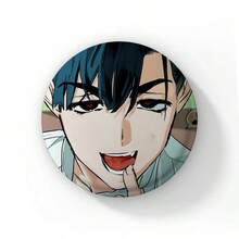 58毫米可爱卡通女孩苏阿软扣胸针，外星人动漫舞台苏阿TILL IVAN胸针，Mizi Luka徽章别针，硬币胸针，背包装饰，圆形徽章，包包帽子配饰礼品 - 58 mm - 查看 46