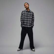 Jordan 男士 AS M J BRK 法兰绒 GFX LS 梭织长袖衬衫 IF1858-010 - 黑色 - 查看 6