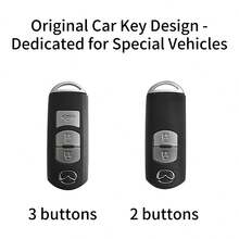 Funda de llave de TPU suave con 2/3 botones, compatible con modelos de automóviles 2, 3, 6, CX3, CX4, CX5, CX7, CX9, Atenza, Axela, MX5, Miata - Multicolor - Ver 7