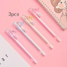 3pcs Creative Cartoon Bear Drift Bottle Pendant, Cute Bear Bottle With Erasable Neutral Pen, Lovely Hanging Decor - Little Bear - View 9