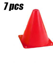 10pcs Children Football Training Standard School Traffic Cone Obstacle Marker Bucket, Multi-Cone Bucket Sports Equipment, Training Aids For Footwork, Agility, Speed, Red - Orange - View 27