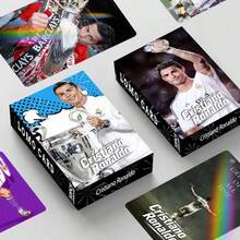 罗纳尔多、梅西、内马尔、亚马尔、维尼修斯、姆巴佩、贝林厄姆、哈兰德收藏照片卡，球迷周边礼品 - 彩色 - 查看 4