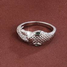 1pc Snake Bite Tail Design Cubic Zirconia Inlaid Women Ring - Multicolor - View 6