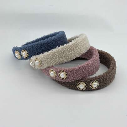 一款波西米亚风发带，高端秋冬发带，时尚百搭，优雅简约，纯色发带，女士头巾，发带，头饰，秋季，发饰，秋冬头饰，适合日常外出、休闲、聚会、通勤、度假、扎马尾辫、盘发、洗脸、化妆、服装配饰，女士发带头饰。