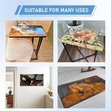 超大号环氧树脂模具，尺寸为22.63x11.81x1.38英寸，可重复使用，适用于制作河流桌、咖啡桌、托盘、砧板、DIY树脂艺术品。 - 模具 - 查看 5