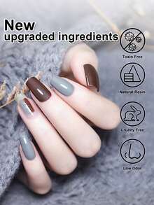 免擦拭凝胶封层，高光泽，持久，透明密封剂，适用于亚克力指甲，可配合UV/LED灯使用，是DIY居家美甲和夏季美甲沙龙的理想之选。 - 無色 - 查看 8