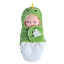 Bambola morbida creativa per bambini piccoli, bambola reborn realistica bionica calmante per il sonno, accessori in peluche - Unicorno - Bambino che dorme - Orsetto marrone - Coniglietto - Dinosauro piccolo - Ranocchio piccolo - Emo Regalo perfetto - Regalo di compleanno - Regalo per le vacanze - Regalo perfetto - Regalo - Multicolore - Visualizzare 9