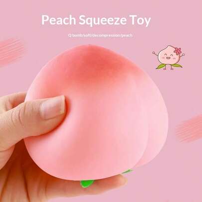 1 st 2026 Ny Kreativ Stresslindrande Klämleksak, Realistisk Persika Squishy Långsam Rebound Fidgetleksak, Perfekt Present Till Vänner, Födelsedag, Fest, Lämplig För Män Och Kvinnor