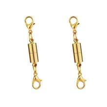 Magnetic Necklace Clasps And Closures. Necklace Jewelry Extender With Strong Magnet. Magnetic Necklace Clasp For Jewelry Necklace Bracelet Making. Gold And Silver Plating - Multicolor - View 6