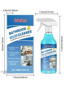 jakehoe 杰克豪；浴室清洁剂；浴室清洁用品；厕所清洁剂；适用于瓷砖、玻璃、金属等多种表面；保持表面清洁光亮 - 液體 - 查看 13