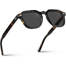 ¡RecomendadoCARFIA lentes de sol hombre polarizadas con protección UV400 - gafas cuadradas de acetato retro para conducir y pescar CA5405¡Top de Temporada - C: Montura carey con lentes grises - Ver 10