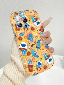 With Coffee And Donuts Pattern Cute. This Stylish Phone Case Is Compatible With Samsung, Apple,  , ,And So On.Made Of Flexible TPU Material,Shock-Resistant,Scratch-Resistant, It Offers Excellent Drop Protection And A Comfortable Grip. It's An Ideal Gift For Family, Friends, And Loved Ones, And A Perfect Choice For Festivals,Valentine's Day,Quick Ship Items - Clear - View 1