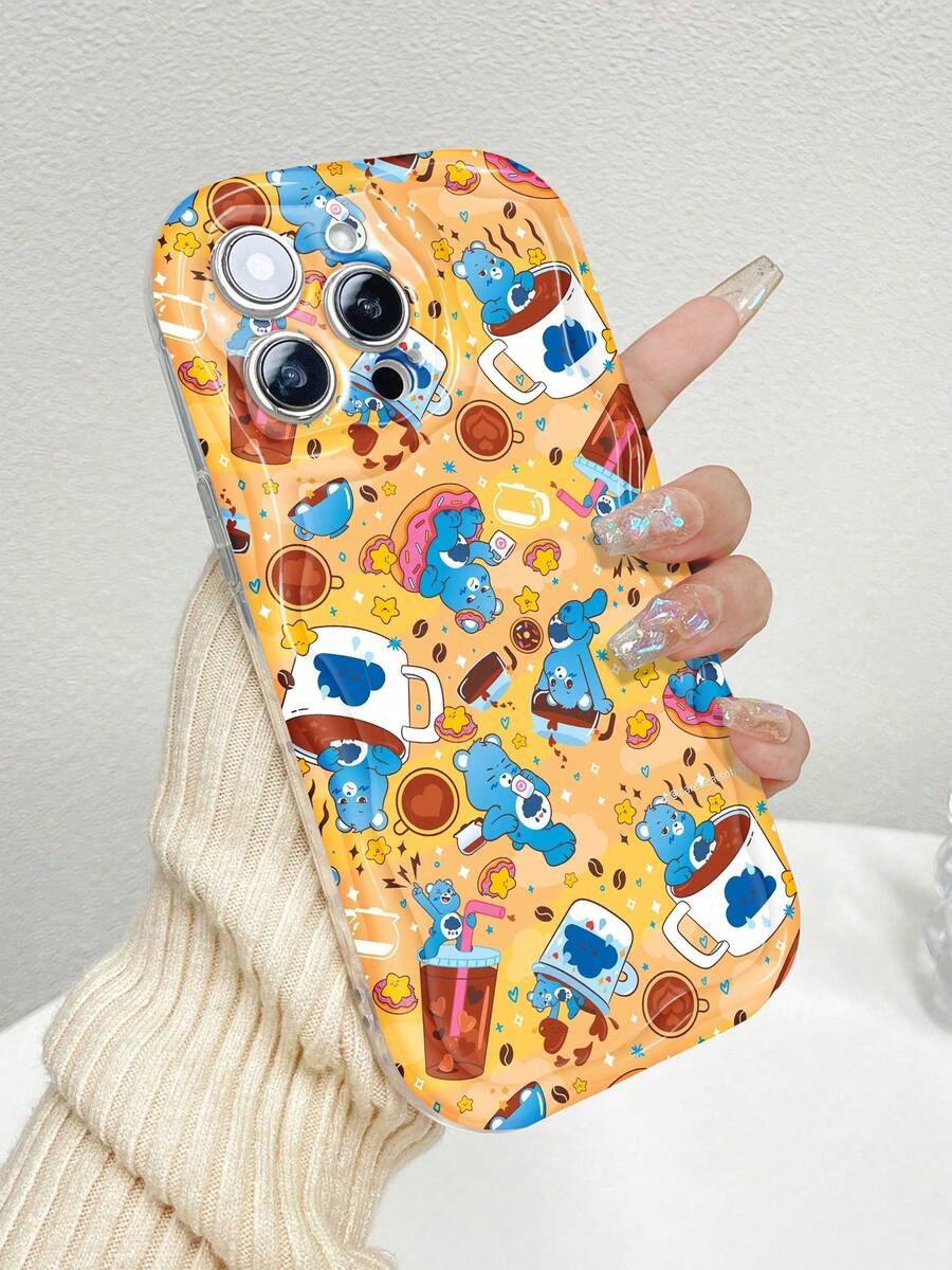 With Coffee And Donuts Pattern Cute. This Stylish Phone Case Is Compatible With Samsung, Apple, , ,And So On.Made Of Flexible TPU Material,Shock-Resistant,Scratch-Resistant, It Offers Excellent Drop Protection And A Comfortable Grip. It's An Ideal Gift For Family, Friends, And Loved Ones, And A Perfect Choice For Festivals,Valentine's Day,Quick Ship Items - Clear - View 1