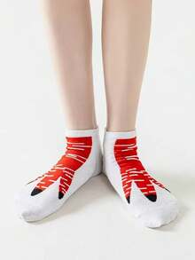 7 Pairs Random Novelty Chicken Claw Design Women Ankle Socks - Multicolor - View 4