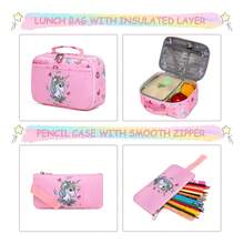 ¡RecomendadoMochila Escolar Moderna Para Niñas Unicornio Rosa 3 En 1 Rosa Unicornio¡Top de Temporada - Rosa - Ver 2