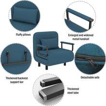 Futons - Blue - View 5