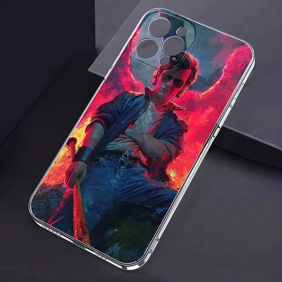Un hombre genial con un bate entre llamas vibrantes. Esta elegante funda es compatible con Samsung, Apple, OPPO, , etc. Fabricada en TPU flexible, resistente a golpes y arañazos, ofrece una excelente protección contra caídas y un agarre cómodo. Es un regalo ideal para familiares, amigos y seres queridos, y una opción perfecta para festivales, San Valentín y envíos rápidos. - transparente - Ver 1