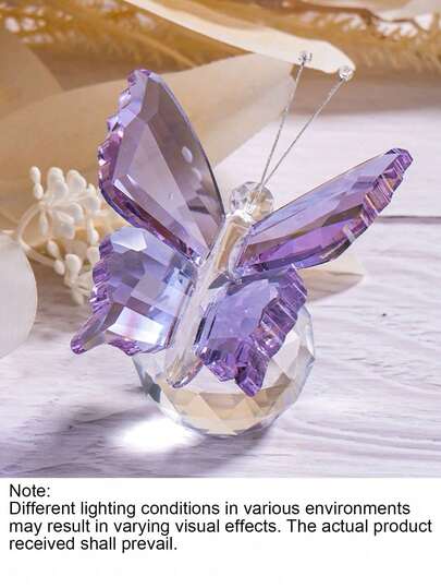 Acrylic Crystal Butterfly Decorations, Home Decor Butterfly Ornaments, Suitable For Living Room, Bedroom, Desk, Ideal Gift For Birthday Party, Easter