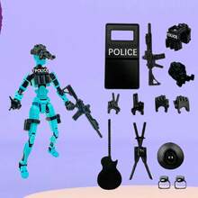 新品上市 - 减压玩偶，13个可动关节，可组装，情人节礼物，适合女孩、复活节、男孩，情人节礼物，软萌玩具，礼物，可爱小玩意，节日礼物推荐，生日礼物推荐，女孩玩具，情人节礼物推荐，礼物，完美礼物，情人节礼物，可爱小物 - 彩色 - 查看 13