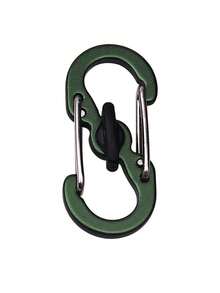 1pc Bi-Directional Carabiner Clip, No Lag Rebound Design, With Keychain Hook - Multicolor - View 14