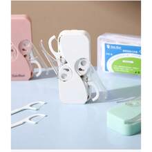 1-Pack Dental Floss Portable Storage Box, Reusable Portable Floss Dispenser, Floss Picks Storage Box, Automatic Floss Organizer Travel Floss, Travel Floss Storage Box - 1PC - Random Color - View 8