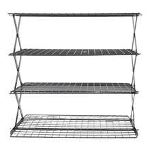 Kitchen Countertop Storage Rack Foldable Stainless Steel Space Saving Shelf For Drying Food Seasoning 4 Tier - Multicolor - View 4
