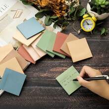 (24 Pads) Sticky Notes 3x3 Inch, Self-Stick Pads Vintage Colors Sticky Note, Easy To Post For Home, Office, Notebook - 7.6*7.6cm - View 5