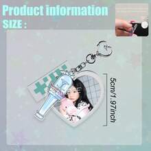 K-Pop Stil, MINJU, YUNAH, WONHEE, IROHA, MOKA, Leuchtstab, Acryl Schlüsselanhänger Anhänger, personalisierter Auto/Karten/Tasche Charm Accessoire, geeignet für Männer/Frauen, Weihnachten, Halloween, Urlaubsgeschenk. - Verschiedenfarbig - Übersicht 3