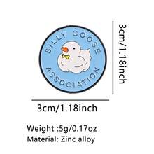 可爱香肠珐琅徽章，印有傻鹅语录的负鼠胸针，翻领别针，可作背包、服装配饰、时尚珠宝和礼品。 - 黑色 - 查看 19