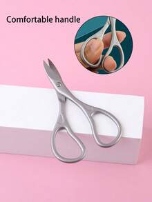 1 件装优质金属指甲钳，集指甲剪、角质层钳于一体，锋利弯刃，适合居家旅行及专业美甲沙龙使用。 - 淺灰色 - 查看 3