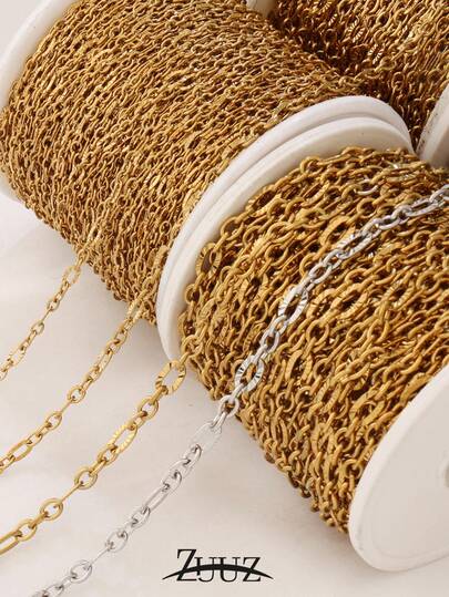 1Meters Stainless Steel Chain Necklace DIY O Shape Chains For Chain For Making DIY Jewelry Bracelet Necklace Accessories