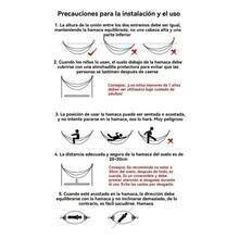 Una hamaca individual engrosada, hamaca portátil de algodón beige para exteriores - columpio/hamaca/silla/picnic multifuncional, 260*100CM, 150kg,transpirable y ligera, adecuada para descanso al aire libre, playa, jardín, campamento, patio, traspatio, porche y viajes (sin necesidad de soporte/fácil de instalar) - 260*100 cm - Ver 9