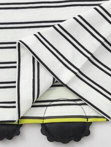 Balabala 2026 Summer Cute & Fun Baby Short Sleeve T-Shirt - White and Black - View 9