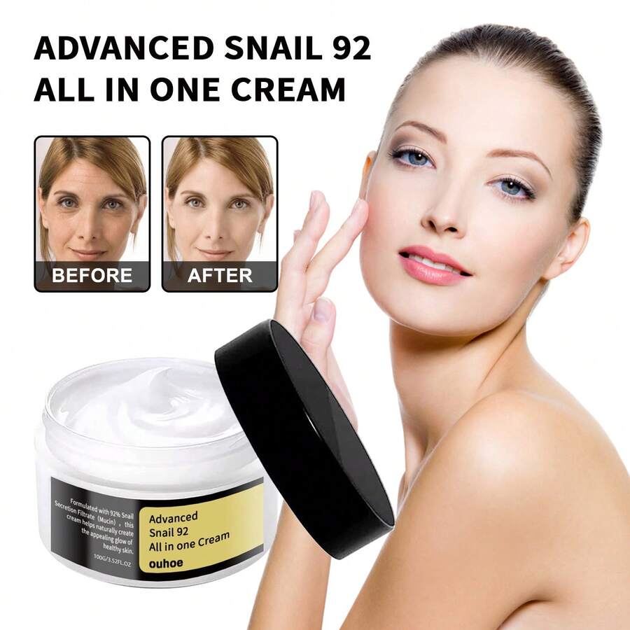 Snail Essence Face Cream: Gentle, Nourishing, Hydrating, And Firming Facial Skin Moisturizing Essence. - Snail Essence Face Cream - View 1