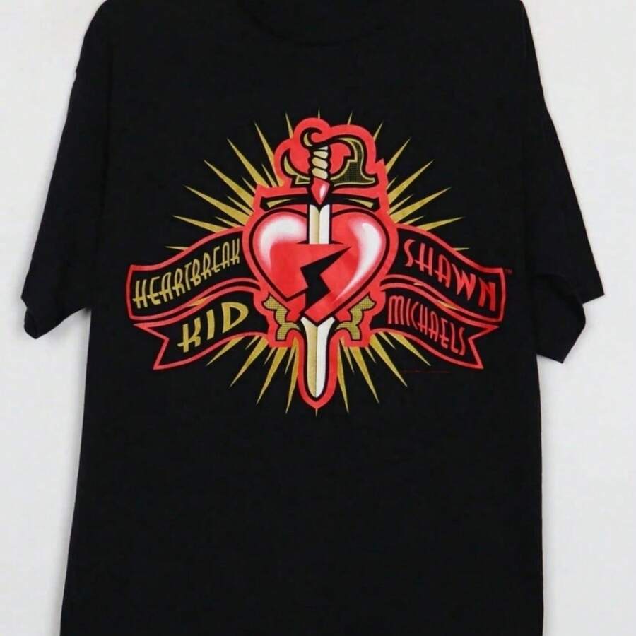 1 Side 1997 Shawn Michaels Heartbreak Shirt Black Unise - màu đen - Xem 1