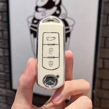 Funda de llave de TPU suave con 2/3 botones, compatible con modelos de automóviles 2, 3, 6, CX3, CX4, CX5, CX7, CX9, Atenza, Axela, MX5, Miata - Multicolor - Ver 8