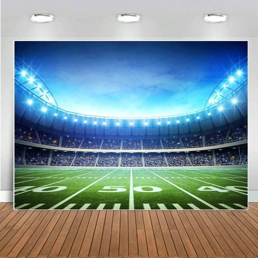 Sport Theme Party Decorations Football Backdrop Background For Tailgate Sports Birthday Party Cake Table Photo Booth Decoration - 1PC - View 1