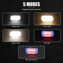Luz portátil para camping al aire libre, reflector con batería de larga duración, luz de emergencia recargable, linterna de trabajo con imán potente - Linterna de mano - Ver 5