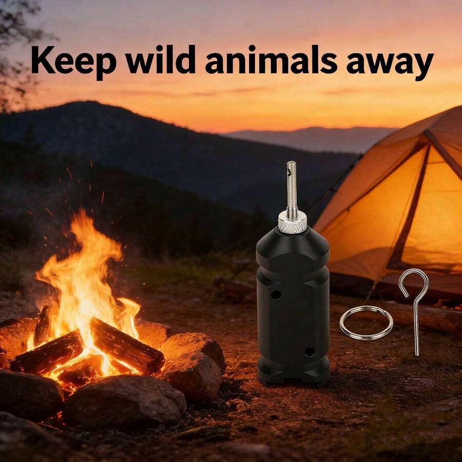 Reusable 360° Perimeter Trip Wire Alarm | Early Warning Security For Camping & Outdoor Use - Black - View 1